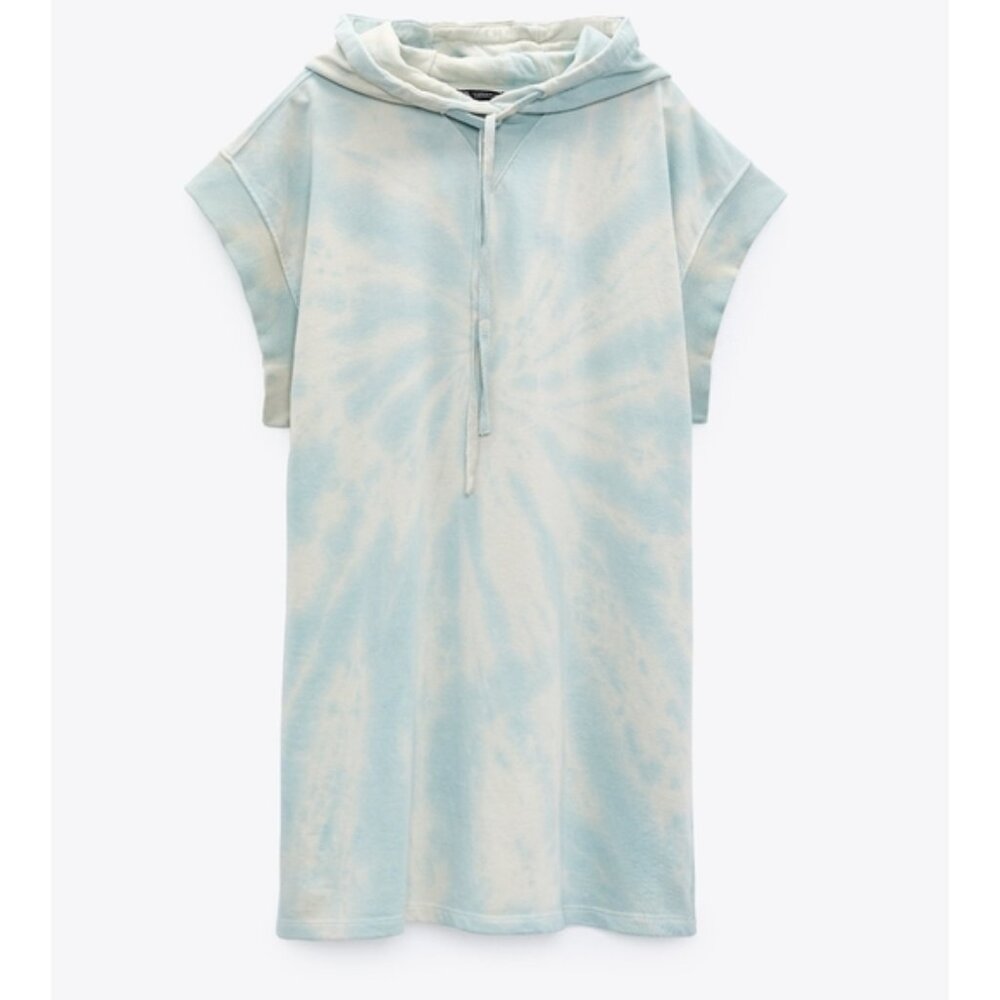 Zara Tie Dye Sweatshirt Dress